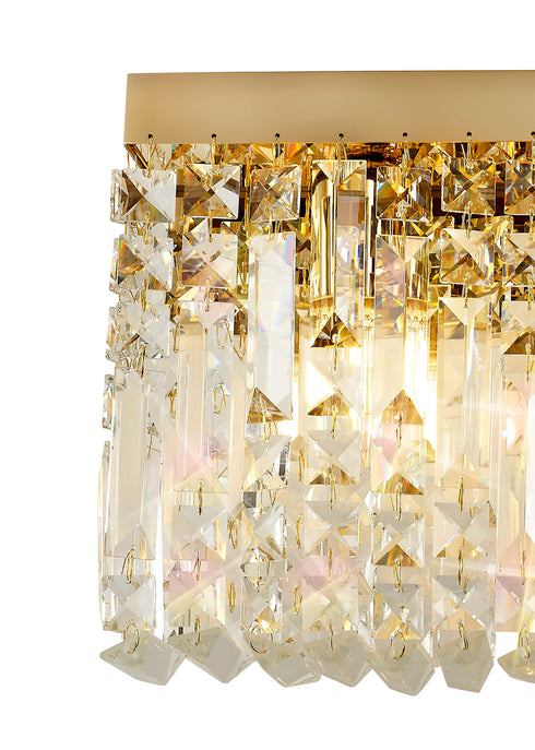 Zula Rectangular 3 Light Large Wall Lamp
